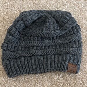 C.C Charcoal Knit Beanie